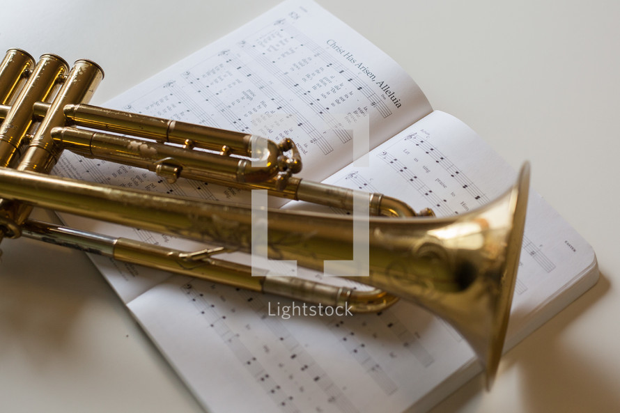 trumpet and Easter hymn