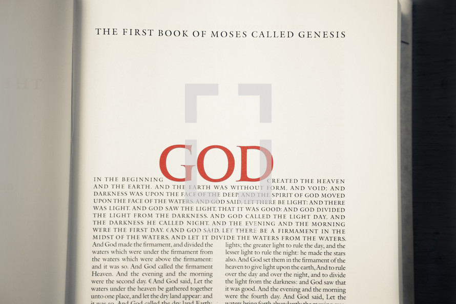 The first Book of Moses called Genesis 