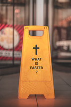 caution sign - what is Easter 