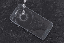 waterproof case on a phone 