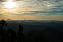 Sunrise in the Blue Ridge Mountains 