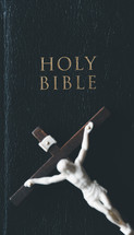 Crucifix on a Bible