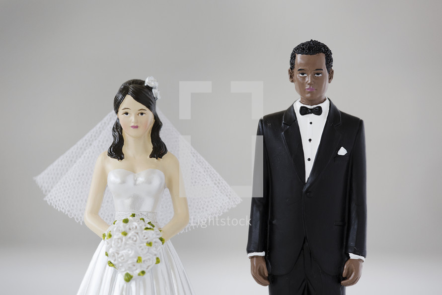 multiracial cake toppers. 
