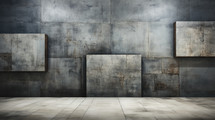 Wide concrete background wall texture. Empty wall for design.