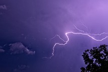lightning in the sky 