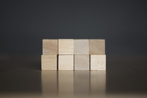 blank wooden blocks 