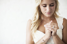 bride in prayer 