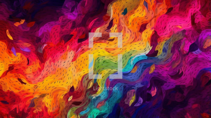 Abstract artistic background colorful flames background. 