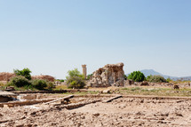ruins in an historic site 