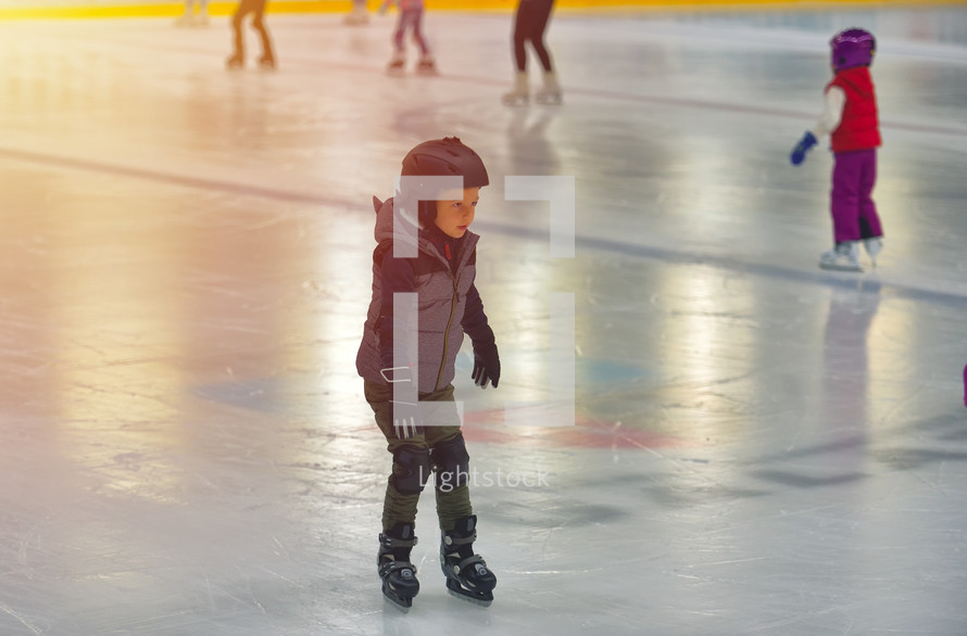 boy ice skating 
