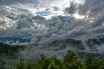 Changing weather patterns, Great Smoky Mountains Natioal Park, Cataloochee Valley region