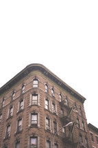 brick apartment building in New York City 