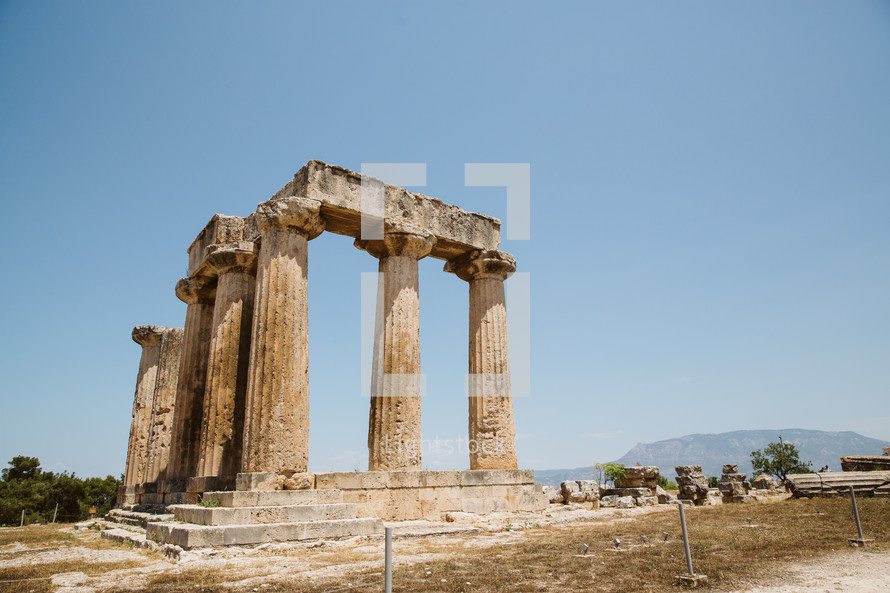 columns in Corinth
