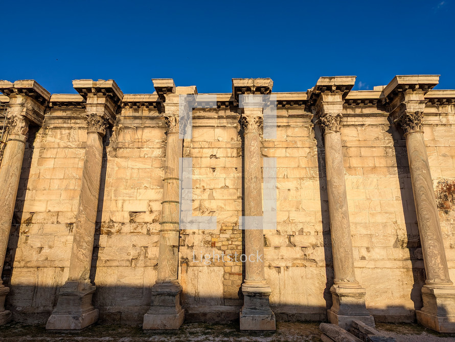 Antique pillars in Athens