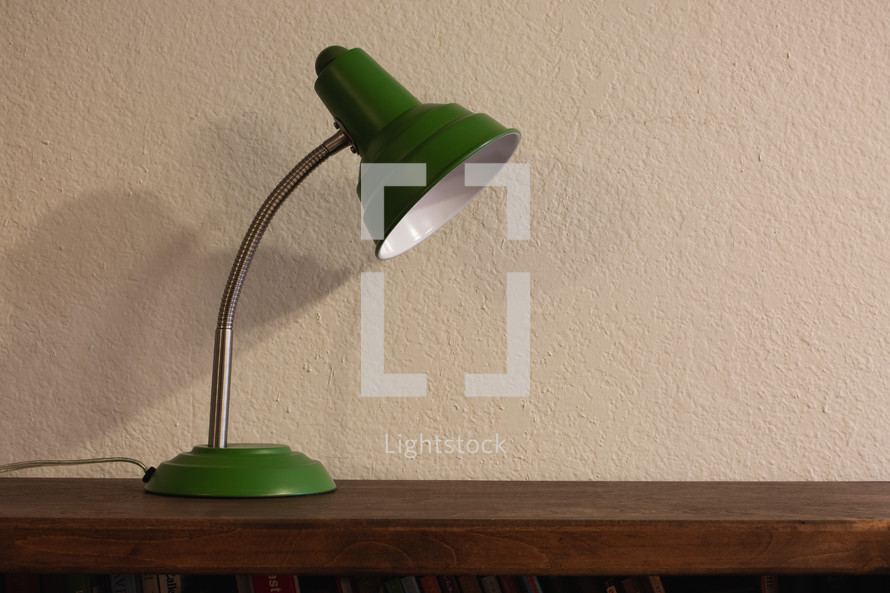 green table lamp 