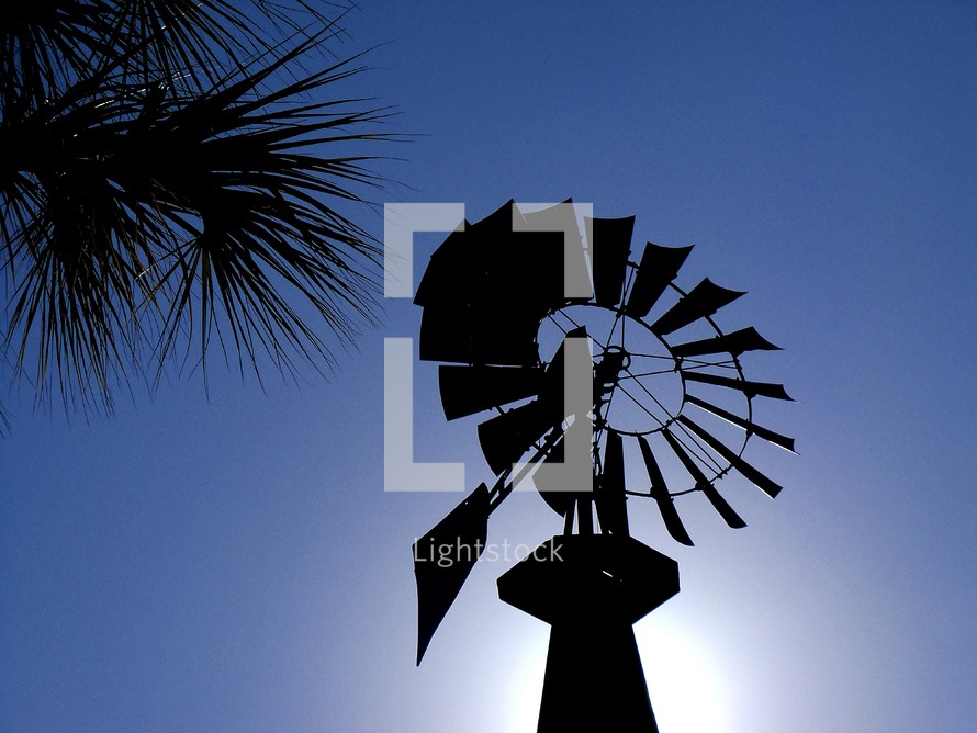 windmill silhouette 