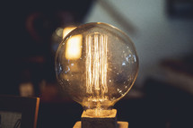 filaments in a lightbulb 
