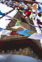 colorful banners in Tibet