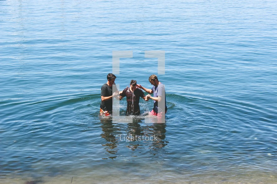 outdoor baptism in water 