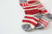Christmas knit stockings 