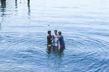 outdoor baptism in water 