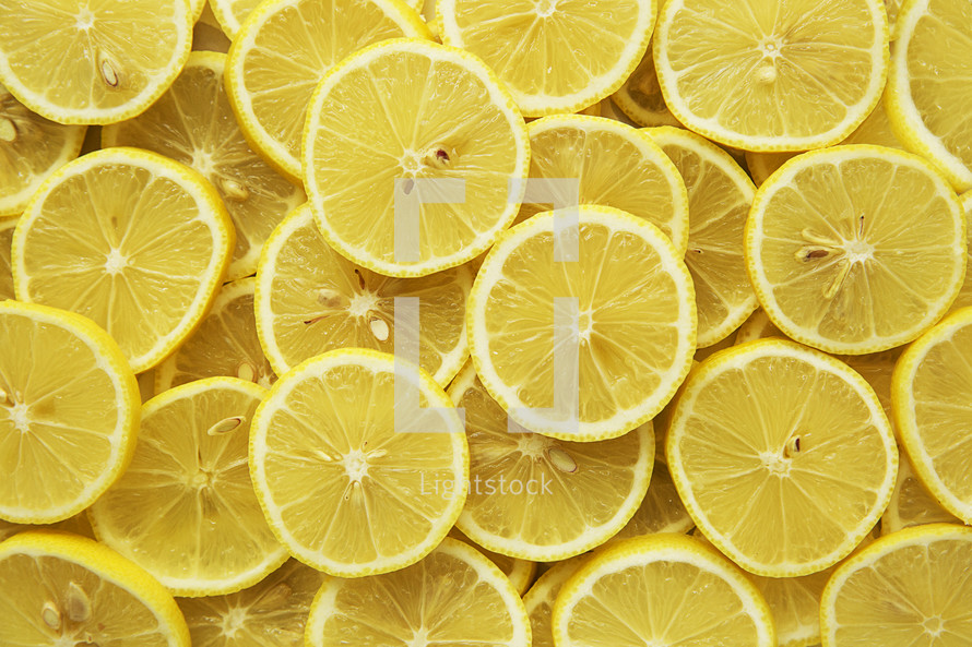 lemon slices background 