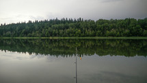 fishing in a lake 