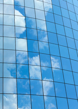 reflection of clouds in windows 