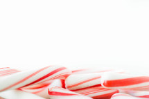 candy canes on a white background 