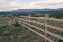 fence line in Colorado 