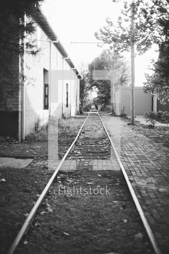 old railroad tracks 