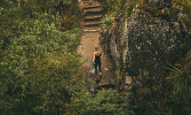 a woman hiking in Peru 