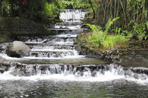 waterfall in a jungle 