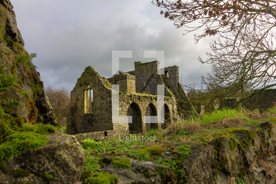 One of the many ancient buildings contained within the Kells Priory, County Kilkenny, Ireland