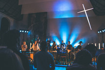 live music during a worship service 