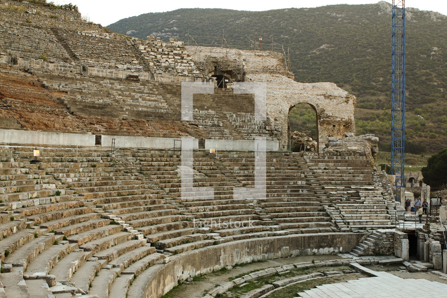 Theatre where the riot at Ephesus took place in Acts 19.