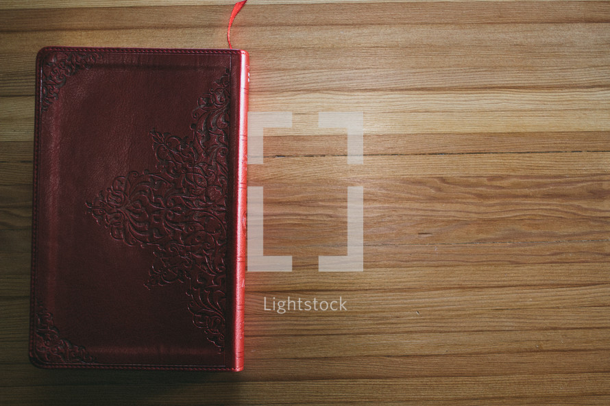 closed leather Bible 