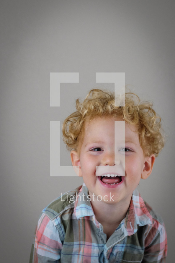 smiling toddler boy 