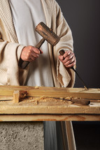 carpenter hands of Jesus 