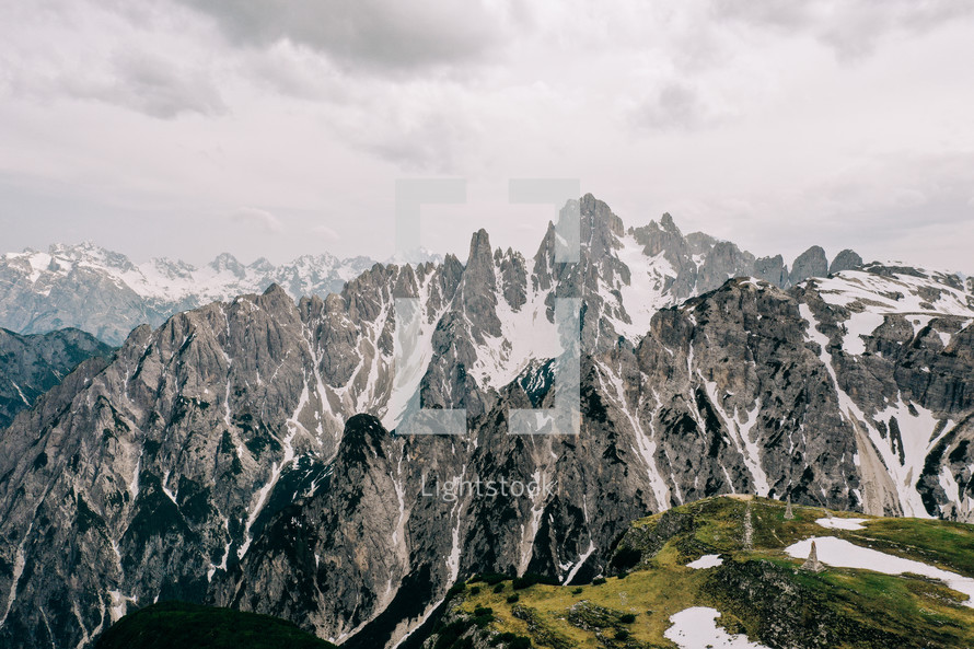 mountain landscape in the Dolomites in Italy