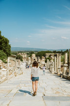 tourists in Ephesus 