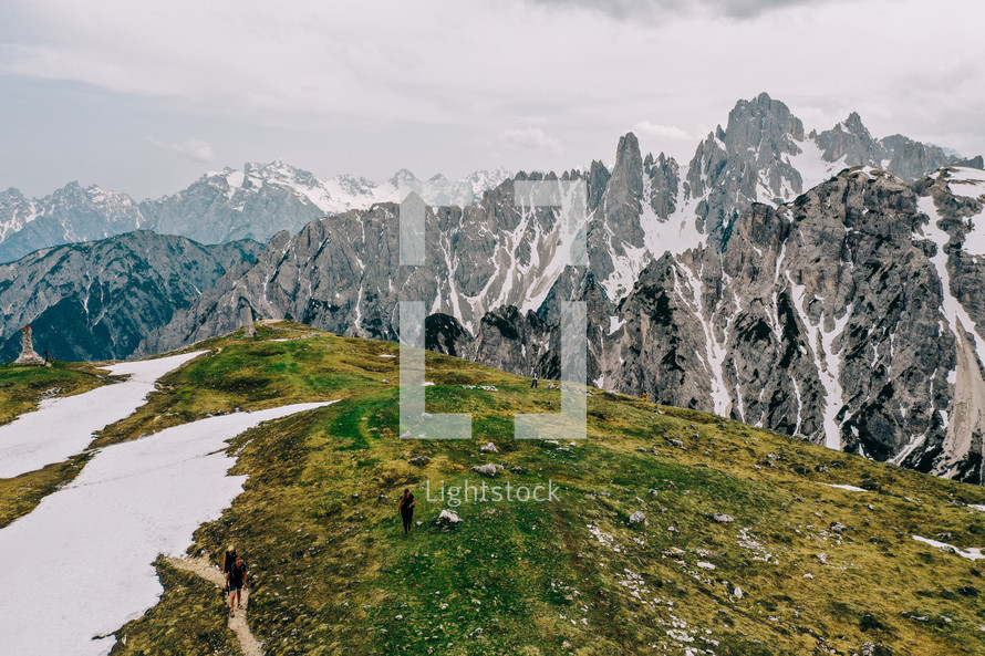 mountain landscape in the Dolomites in Italy