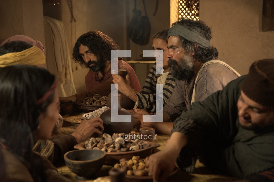 Jesus Eats with His Disciples