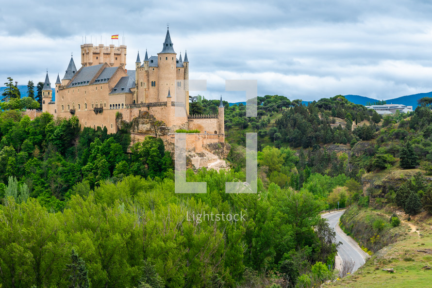 The Alcazar of Segovia. Castilla y Leon, Segovia, Spain