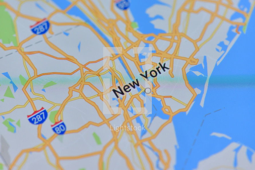 New York City digital map 