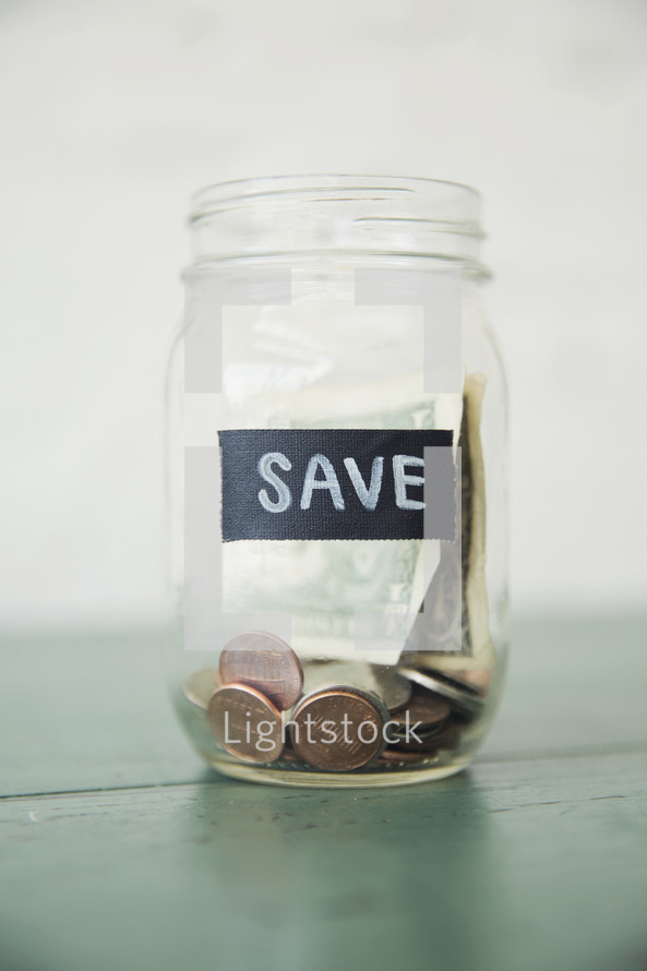 money jar Save 