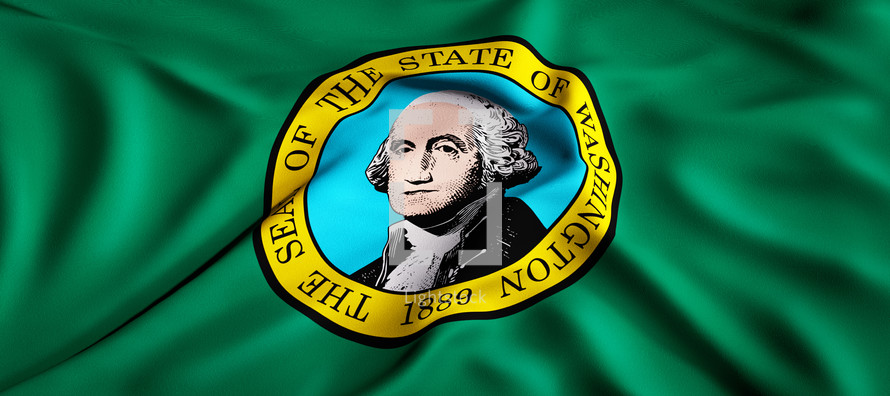 State flag of Washington 