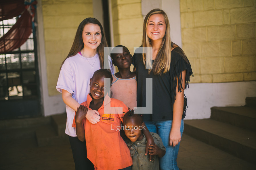 missionaries and children in Kenya 
