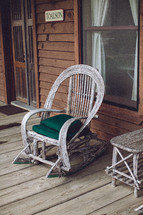 rustic rocking chair 
