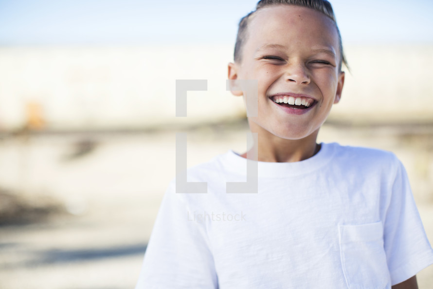 a laughing boy child 
